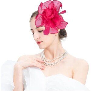 Headband Derby Hair Clip, rose pink